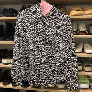 Theory 100% silk blouse size small